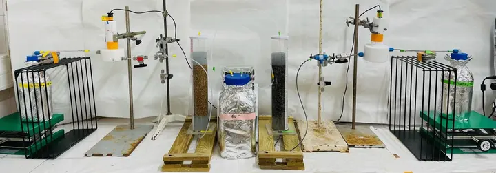 Reactive column experiment